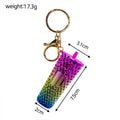 Studded mini coffee cup bag charm — Rainbow