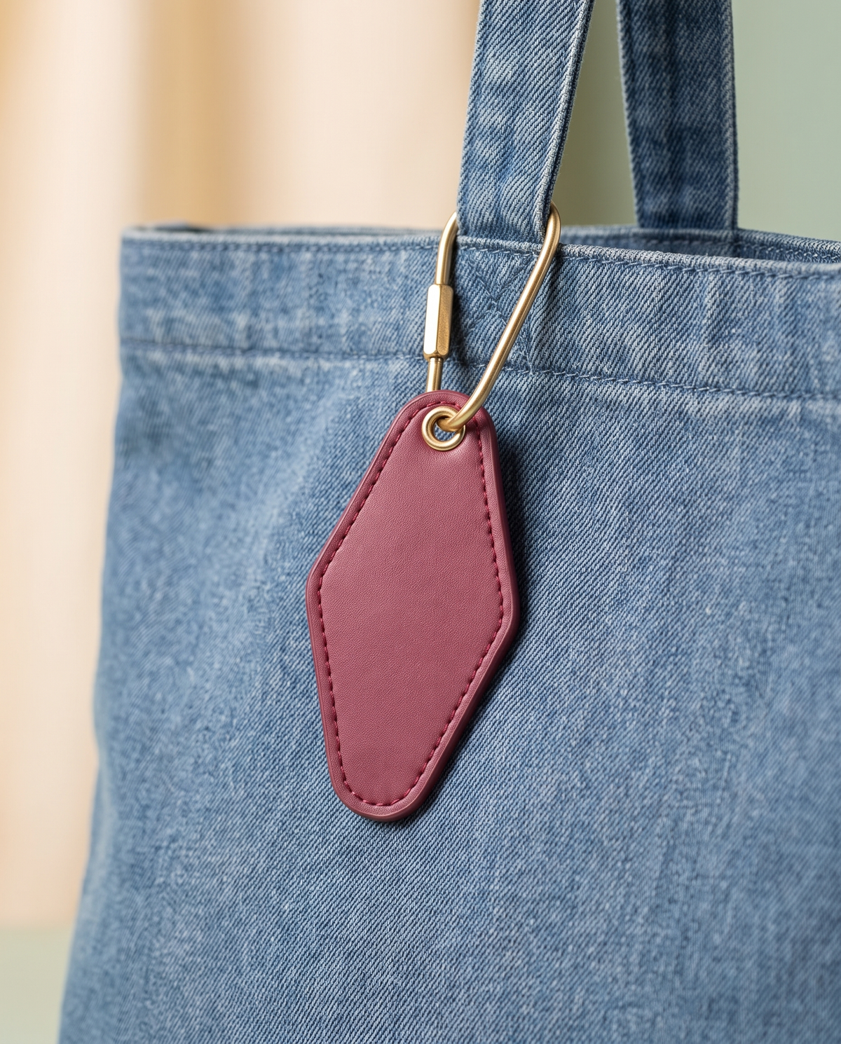 Retro Motel Key-Tag Bag Charm alternate view 1