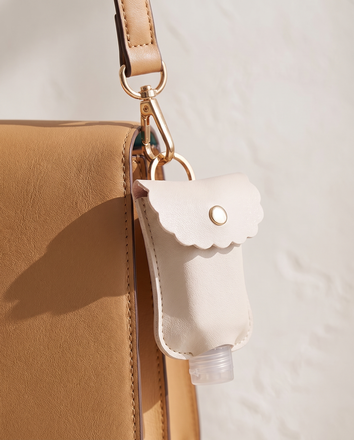 PU Leather Sanitizer Bottle Sleeve Charm alternate view 2