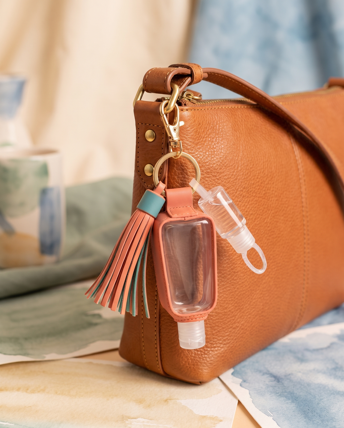 Empty Portable Sanitizer Bottle Charm alternate view 1