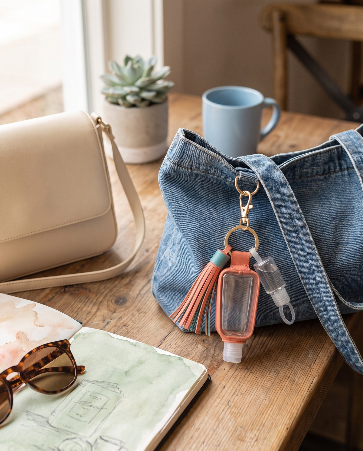 Empty Portable Sanitizer Bottle Charm alternate view 3