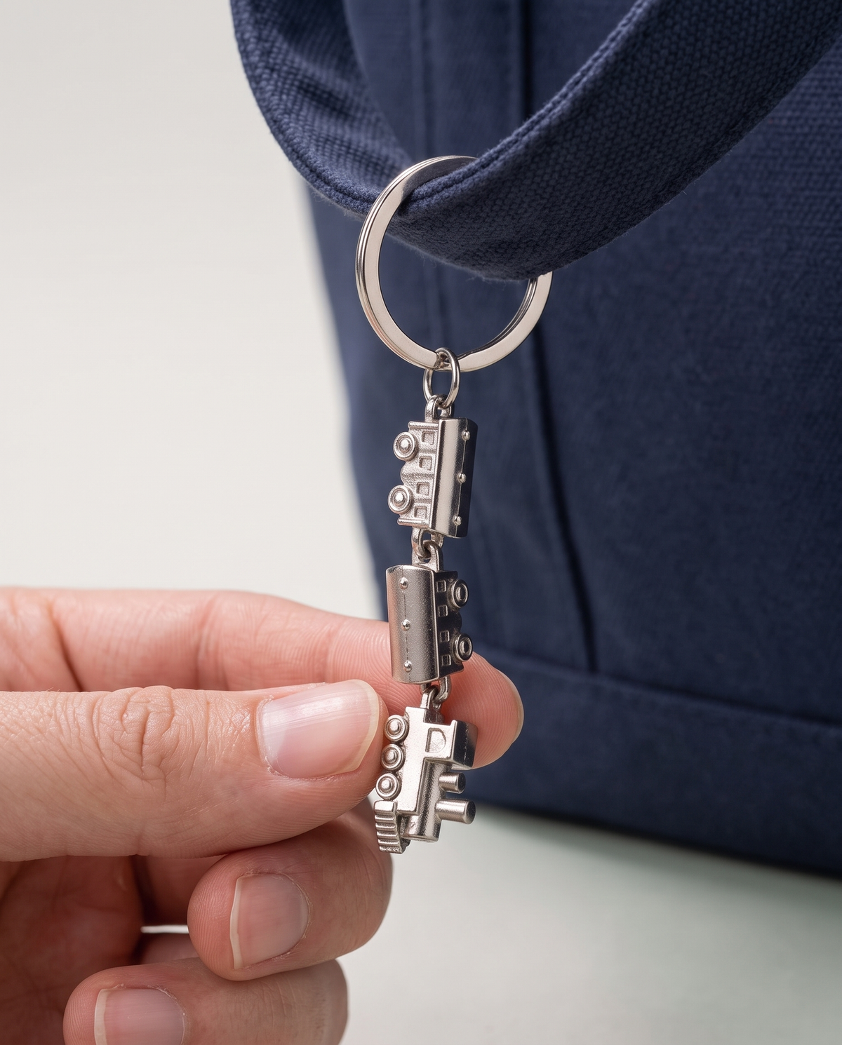 Mini Train Metal Bag Charm alternate view 2