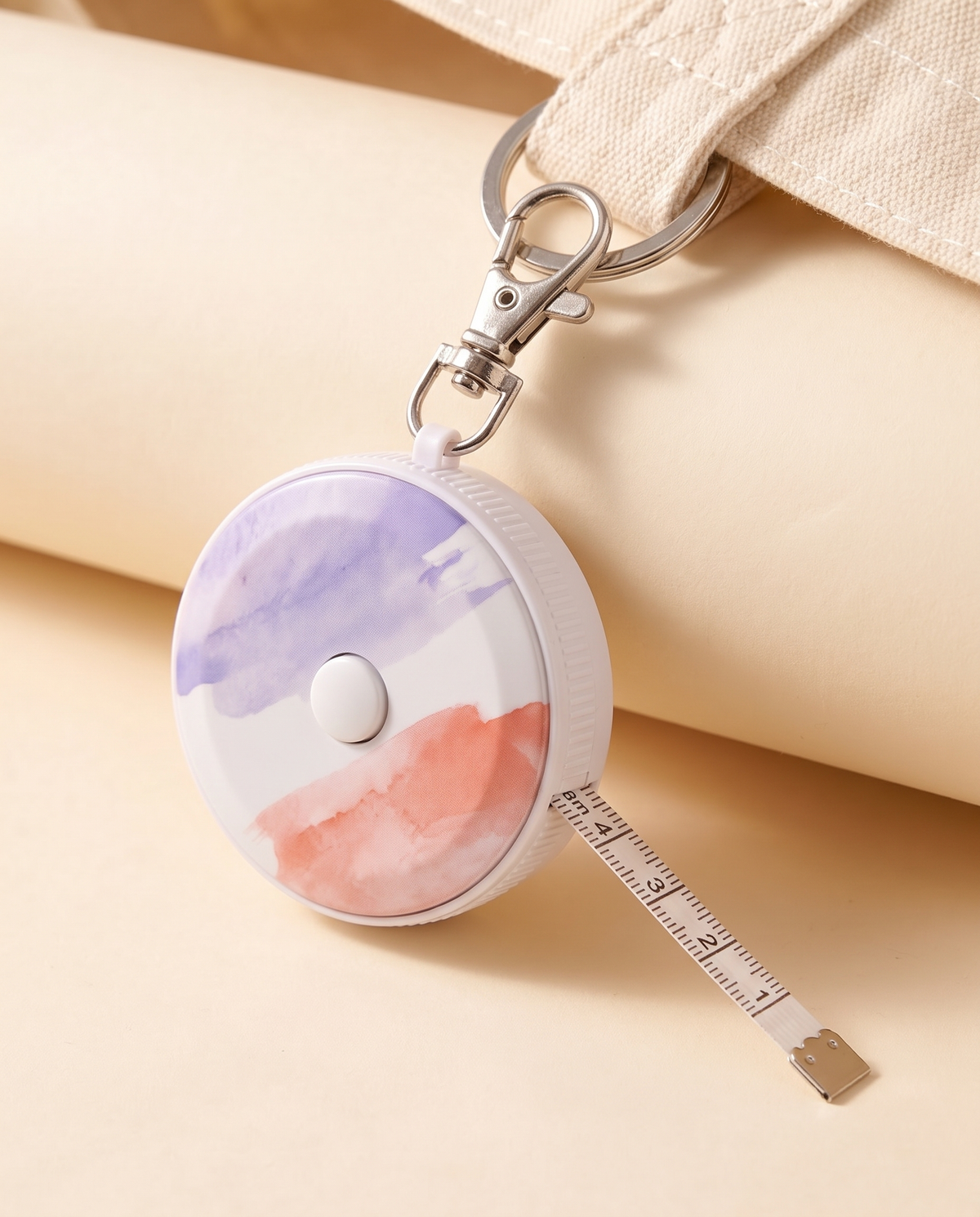 Retractable Tape Measure Keychain Charm alternate view 2