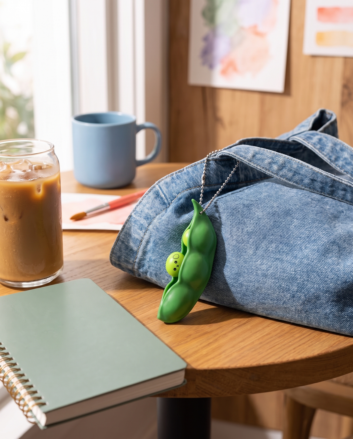 Edamame Squeeze Pod Bag Charm alternate view 3