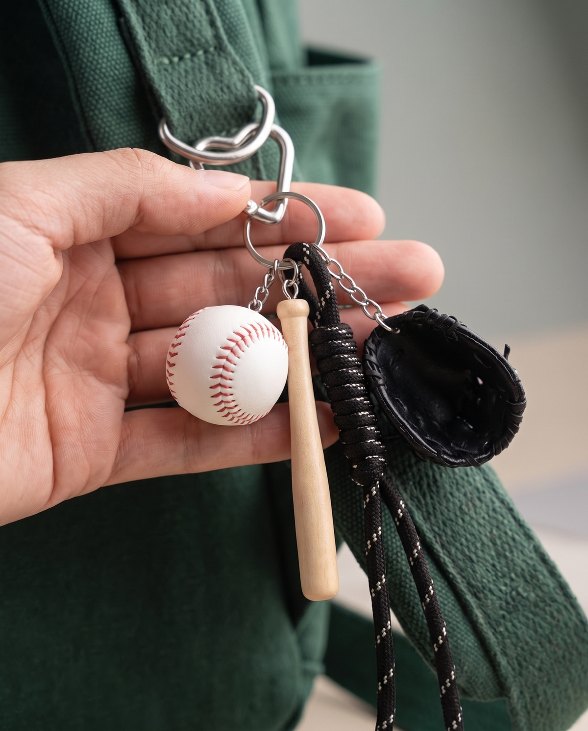 Sporty Mini Baseball Rope Charm alternate view 2