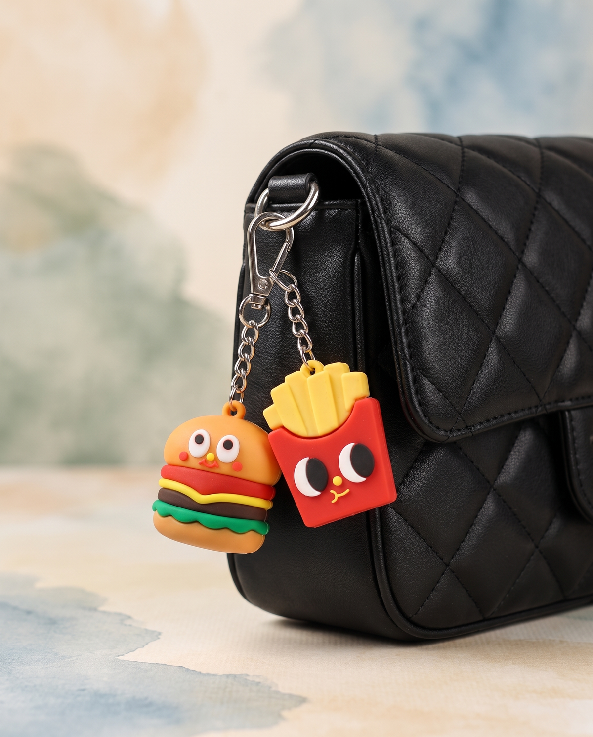 Mini Burger and Fries Food Charm alternate view 1