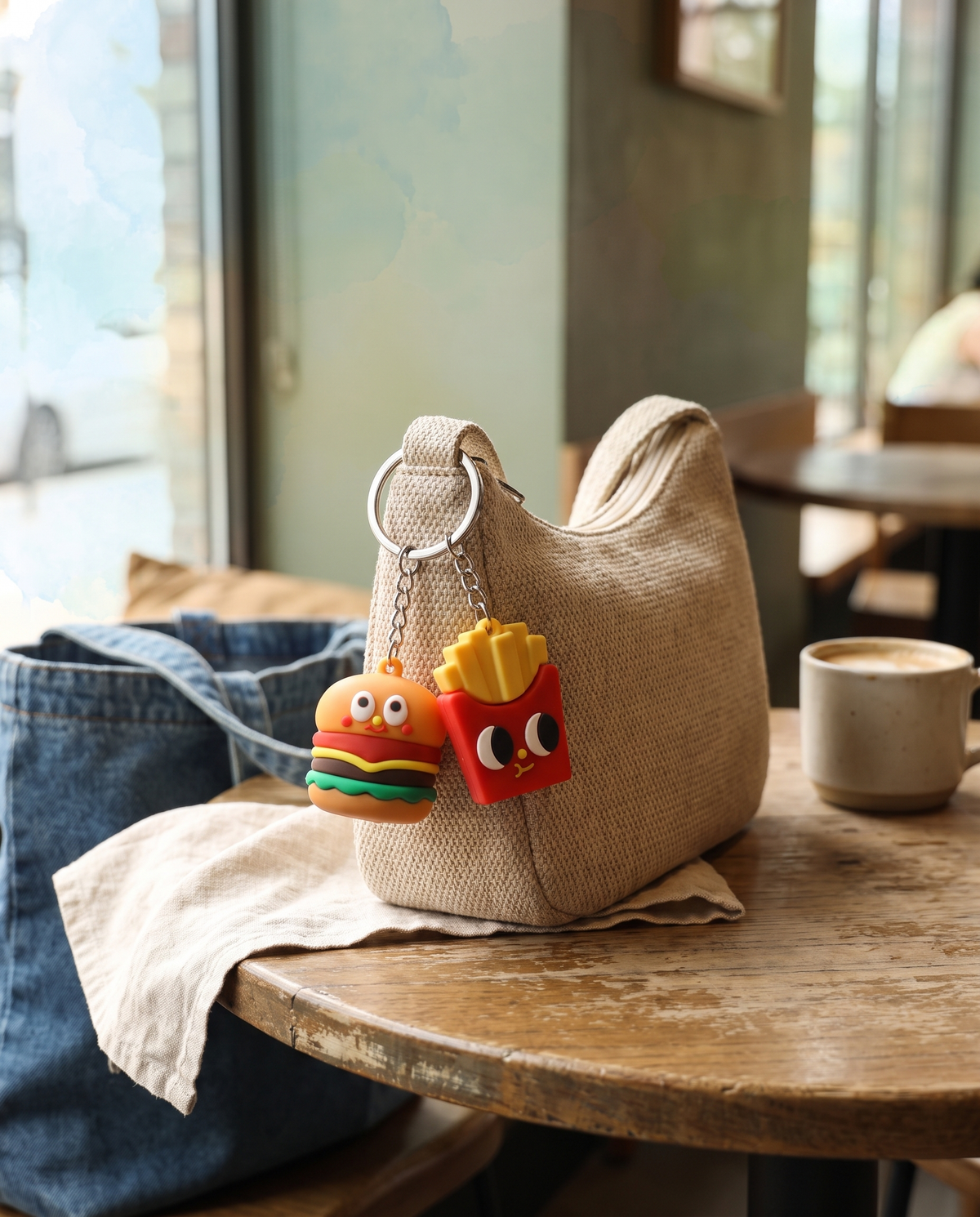 Mini Burger and Fries Food Charm alternate view 3