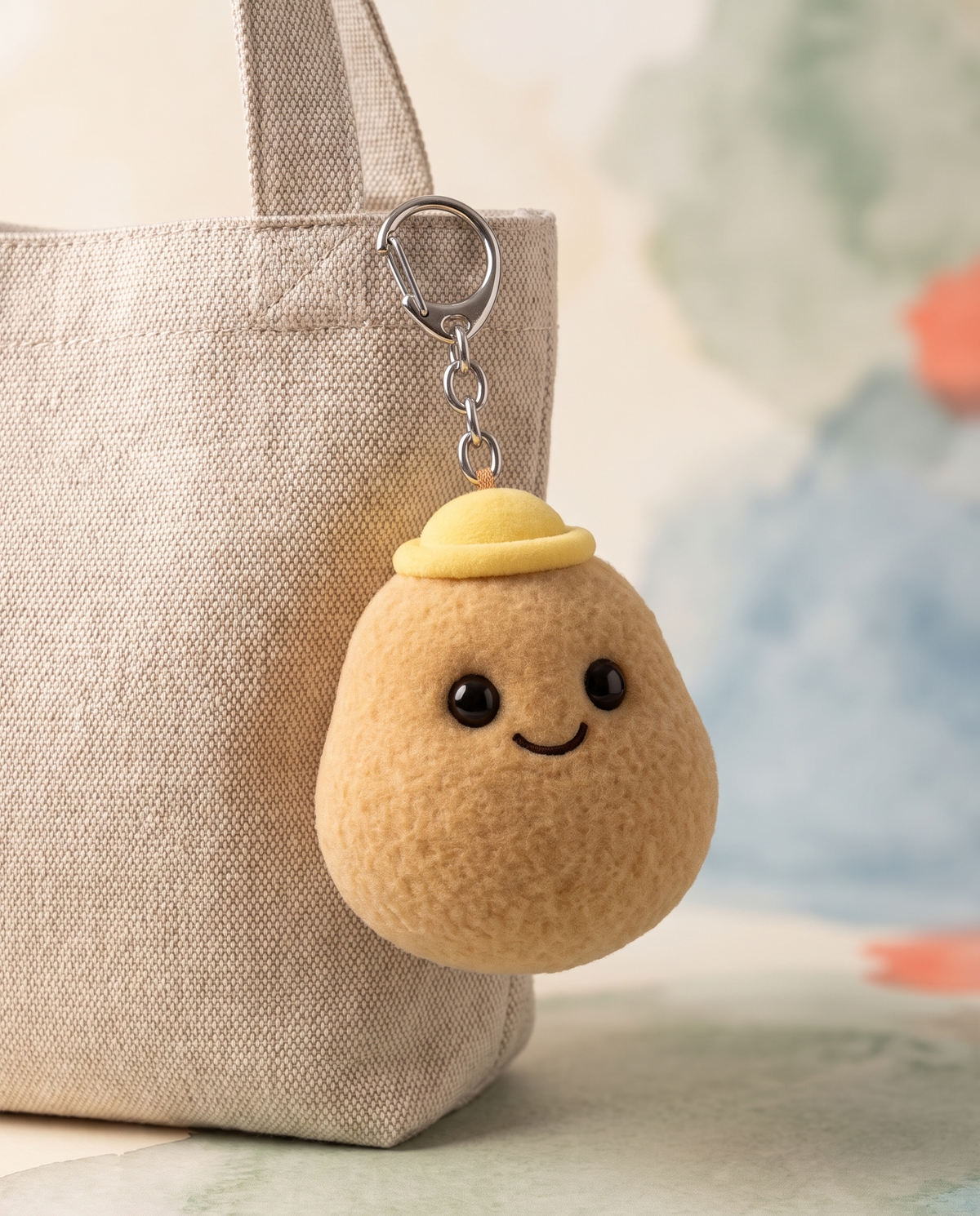 Plush Smiling Vegetable Bag Charm alternate view 1