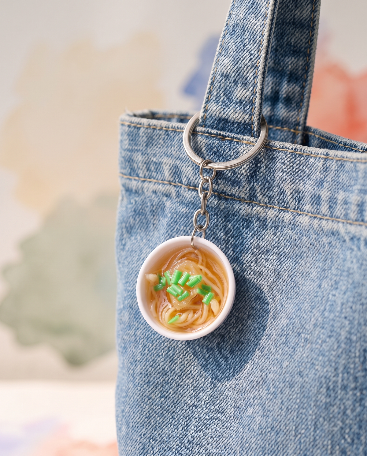 Blue and White Noodle Bowl Charm alternate view 1