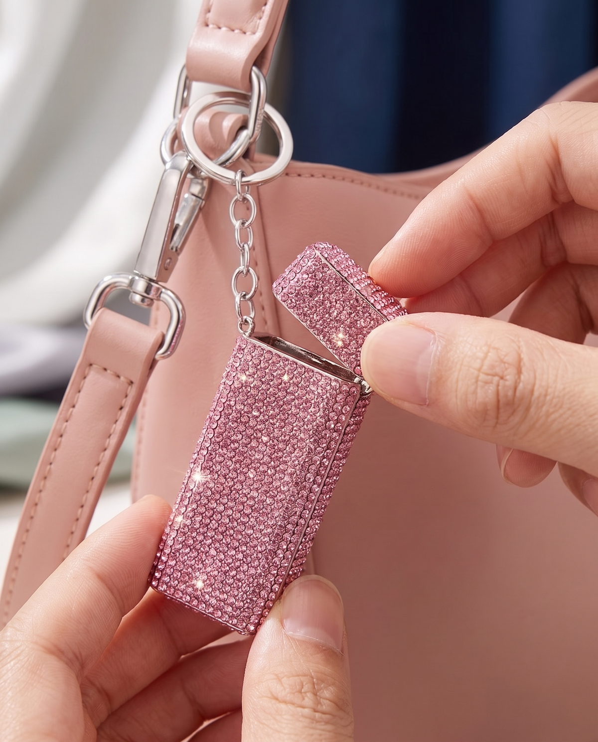 Rhinestone Mini Metal Case Charm alternate view 2