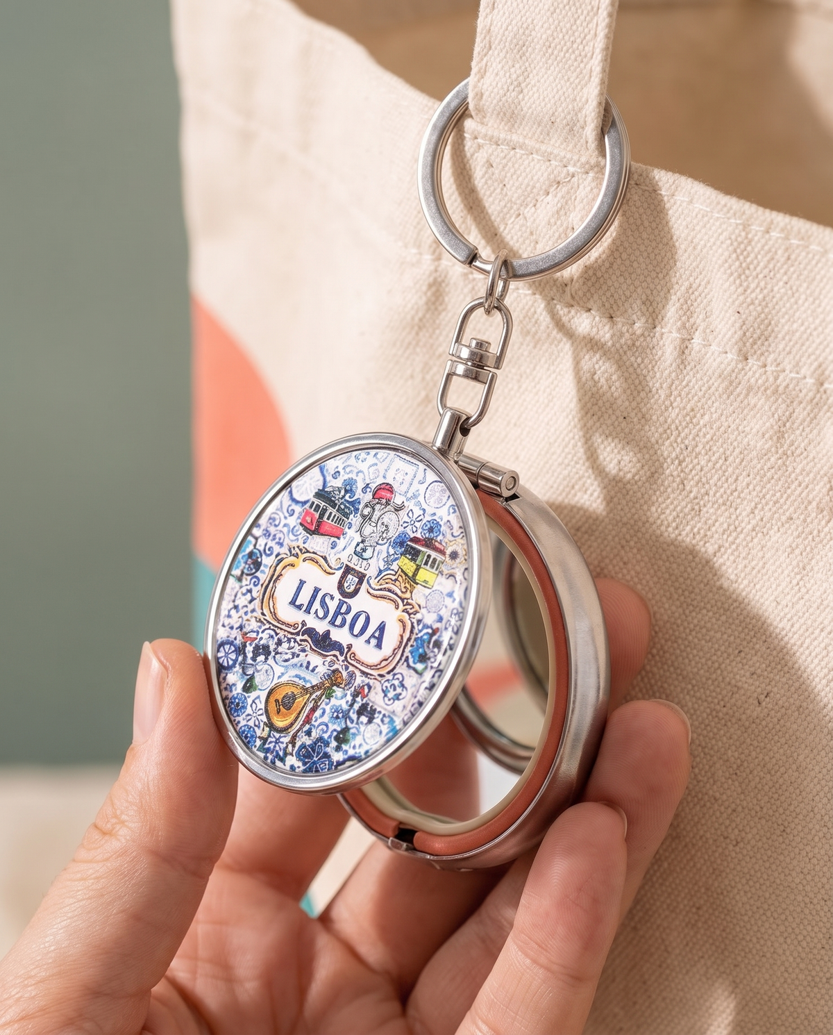 City Mini Mirror Pocket Case Charm alternate view 2
