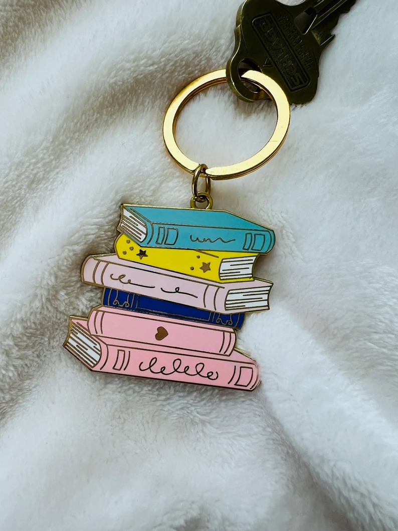 Stacked Books Bag Charm — supplier detail