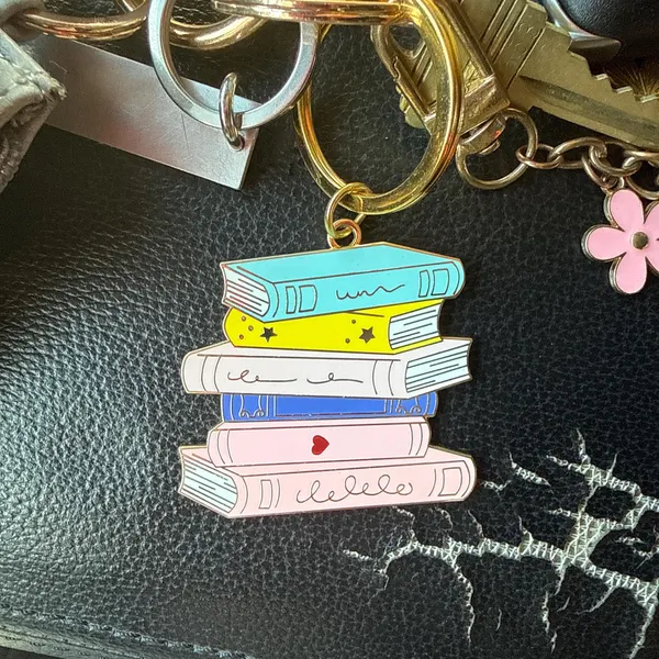 Stacked Books Bag Charm — supplier detail