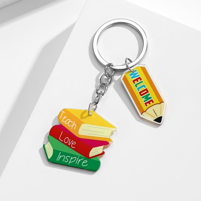 Teacher Pencil & Motif Bag Charm — supplier detail