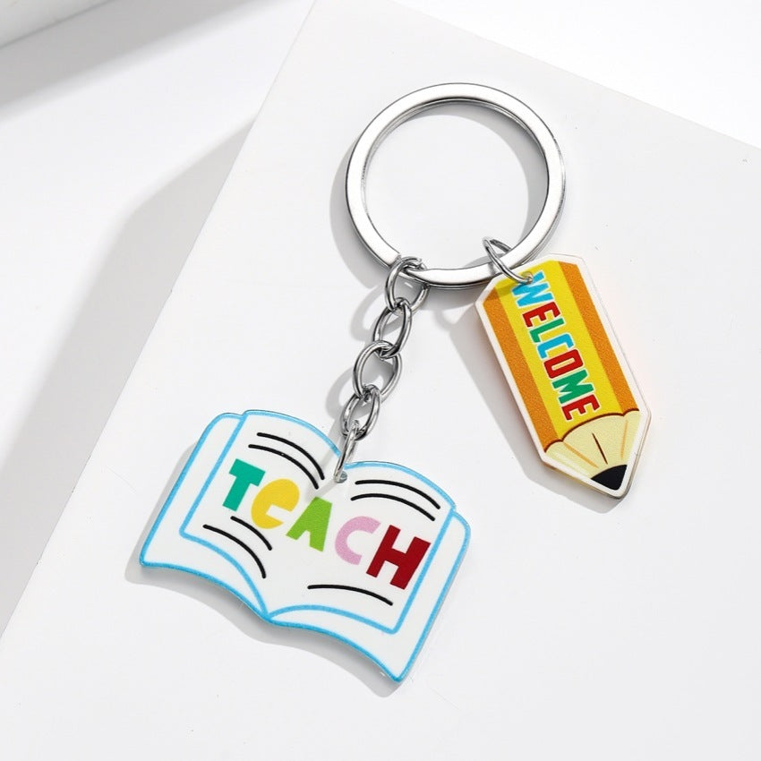 Teacher Pencil & Motif Bag Charm — supplier detail