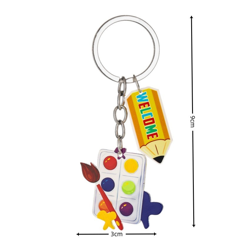 Teacher Pencil & Motif Bag Charm — supplier detail