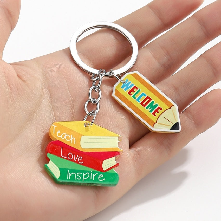 Teacher Pencil & Motif Bag Charm — supplier detail