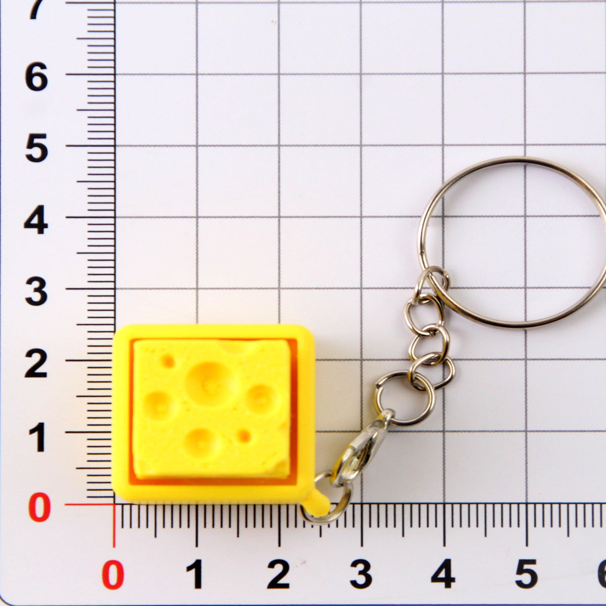 Cheese Slide Fidget Bag Charm Triangle and square cheese variants