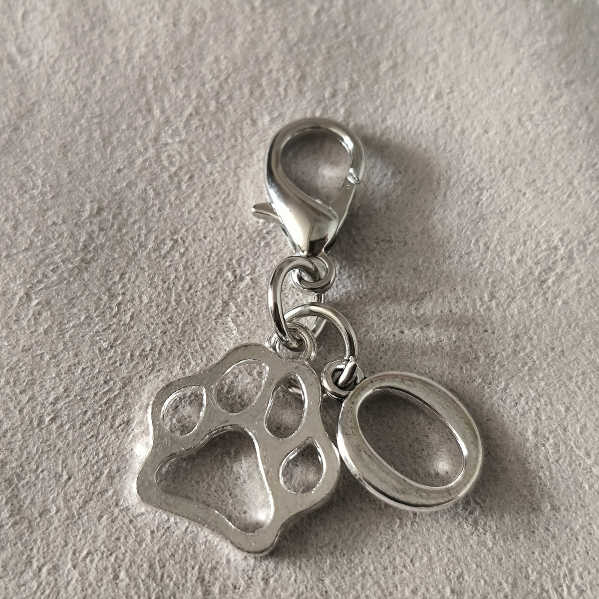 Paw & Initial Bag Charm — supplier detail