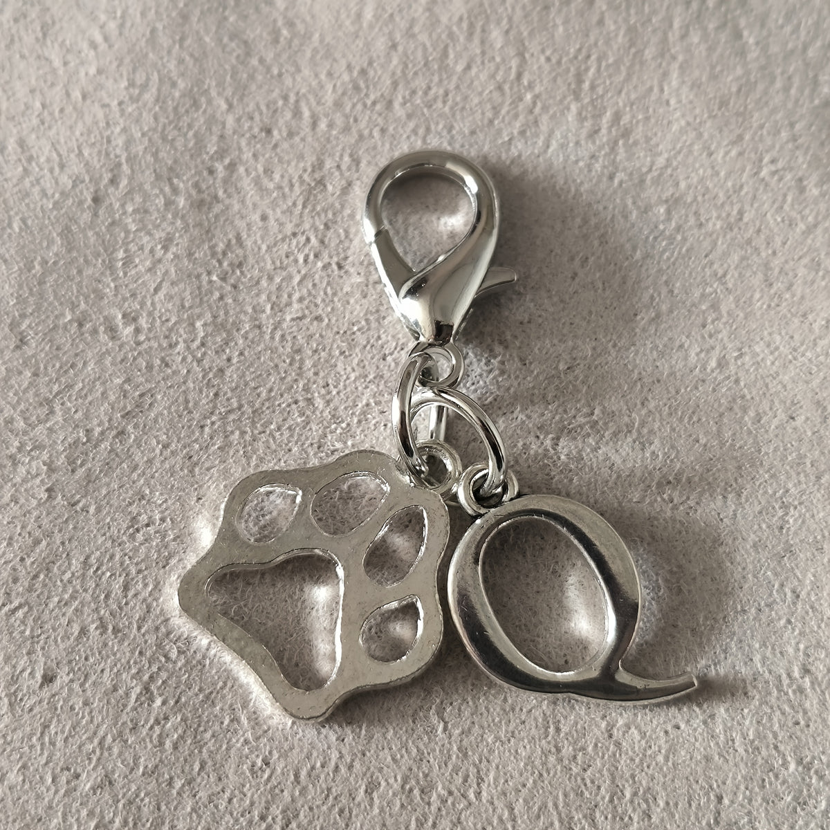 Paw & Initial Bag Charm — supplier detail