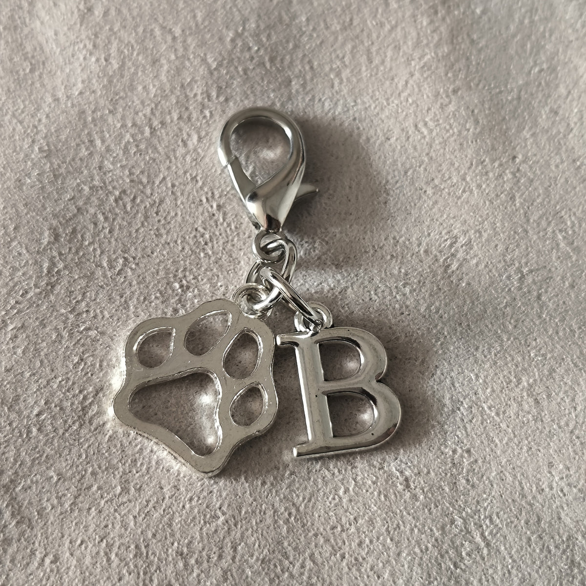 Paw & Initial Bag Charm — supplier detail
