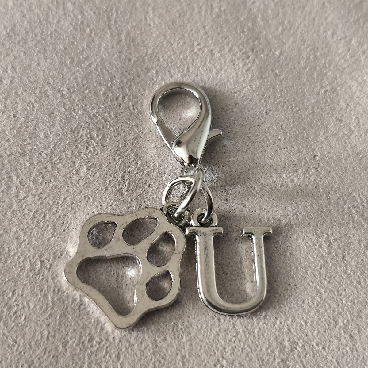 Paw & Initial Bag Charm — supplier detail