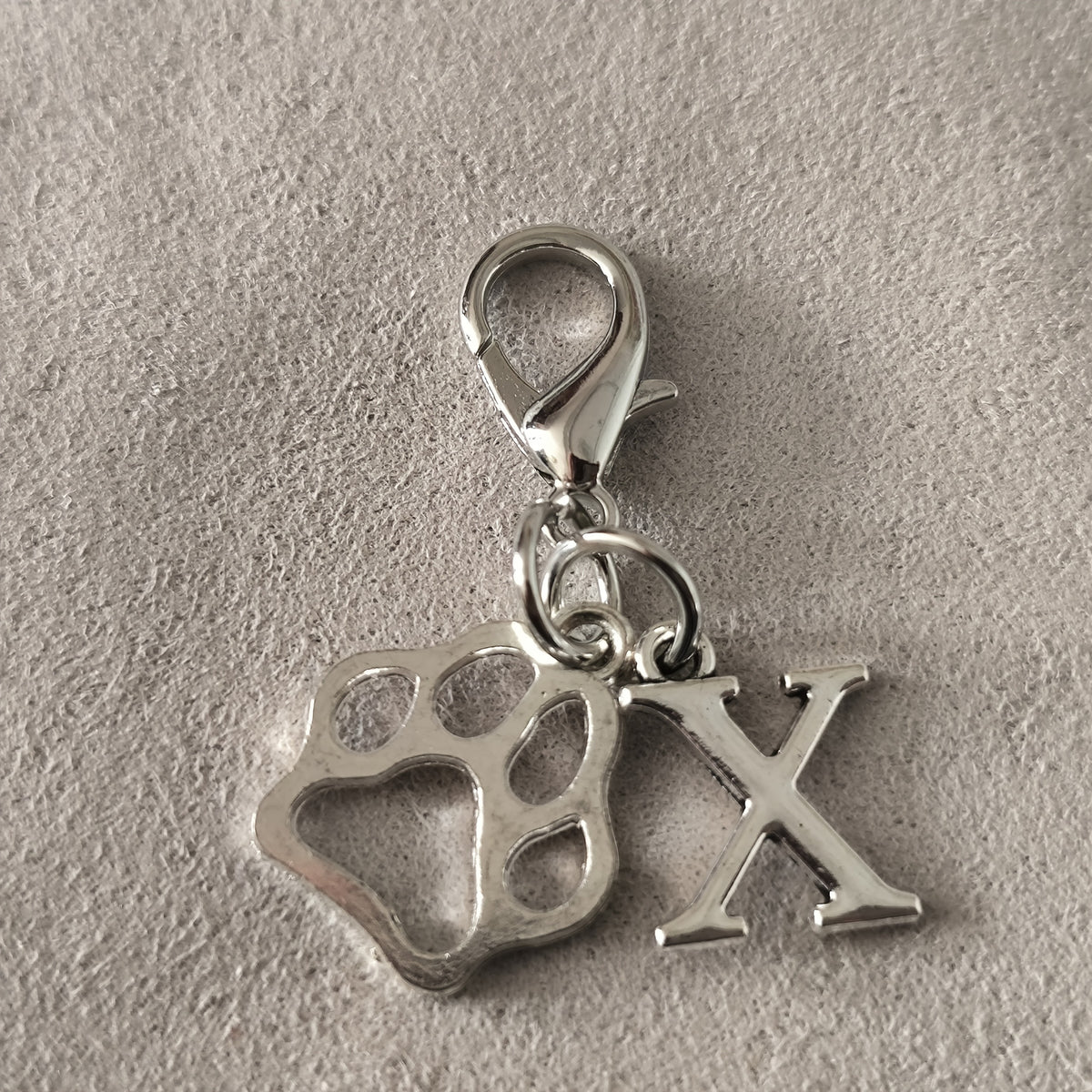 Paw & Initial Bag Charm — supplier detail