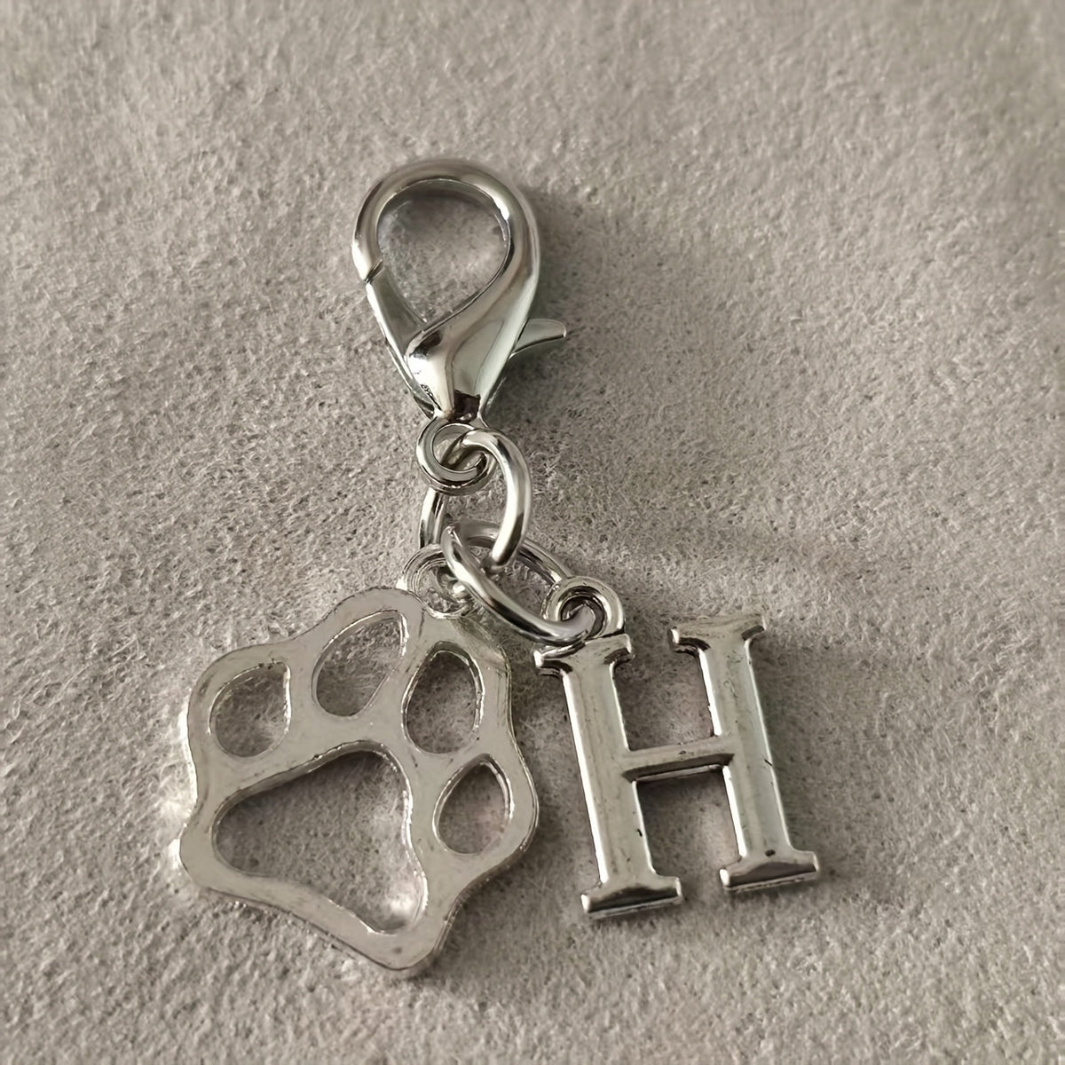 Paw & Initial Bag Charm — supplier detail
