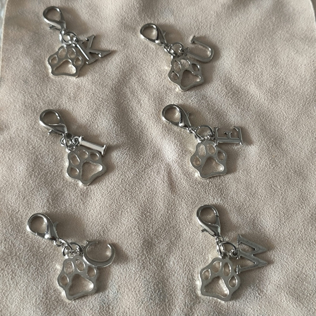 Paw & Initial Bag Charm — supplier detail