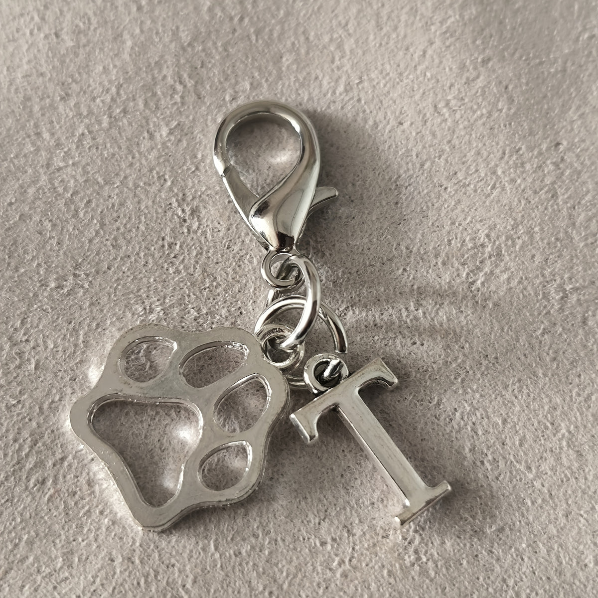 Paw & Initial Bag Charm — supplier detail