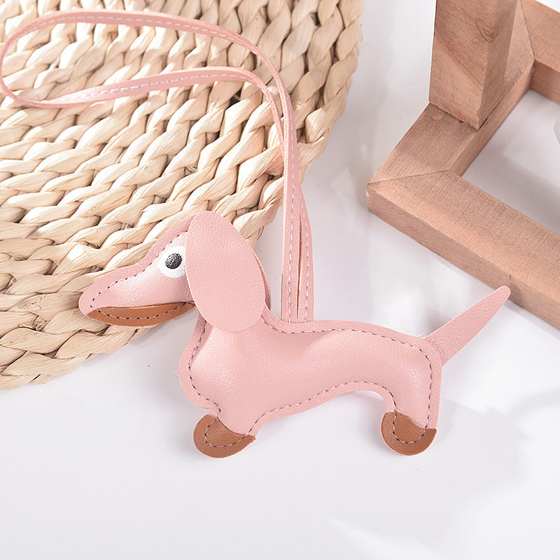 Dog Travel Tag Bag Charm with Keychain Attachment