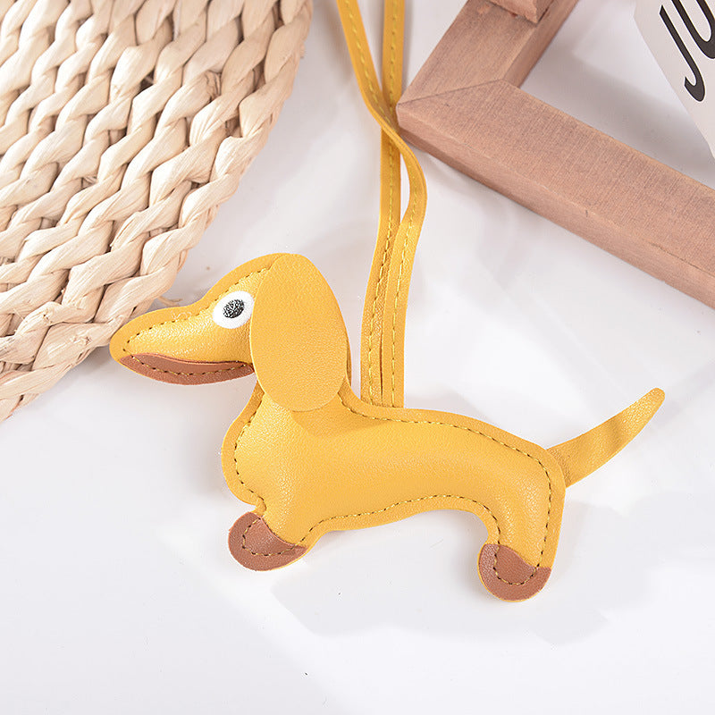 Dog Travel Tag Bag Charm with Keychain Attachment