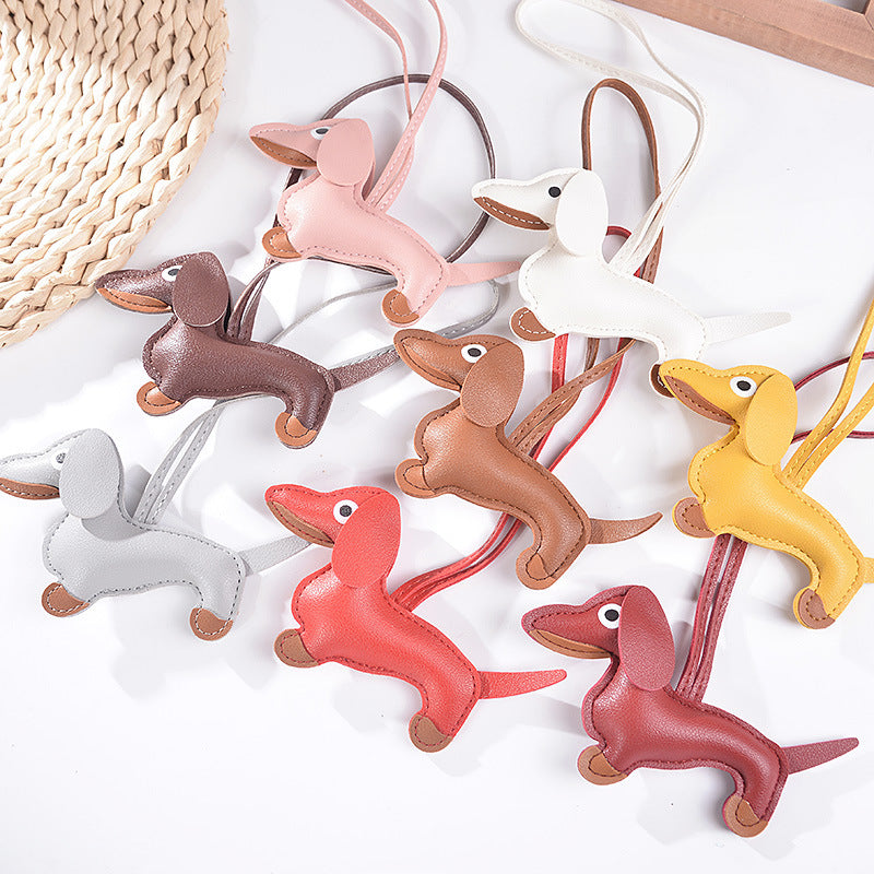 Dog Travel Tag Bag Charm with Keychain Attachment