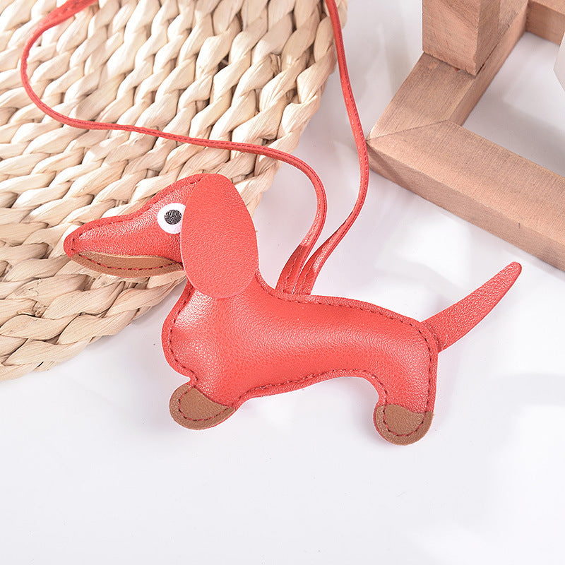 Dog Travel Tag Bag Charm with Keychain Attachment
