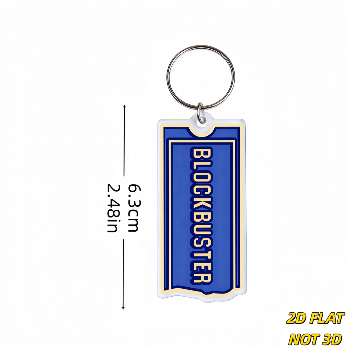 Retro Logo Acrylic Bag Charm Lightweight retro logo variant