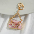 Crystal Handbag Bag Charm with Carabiner