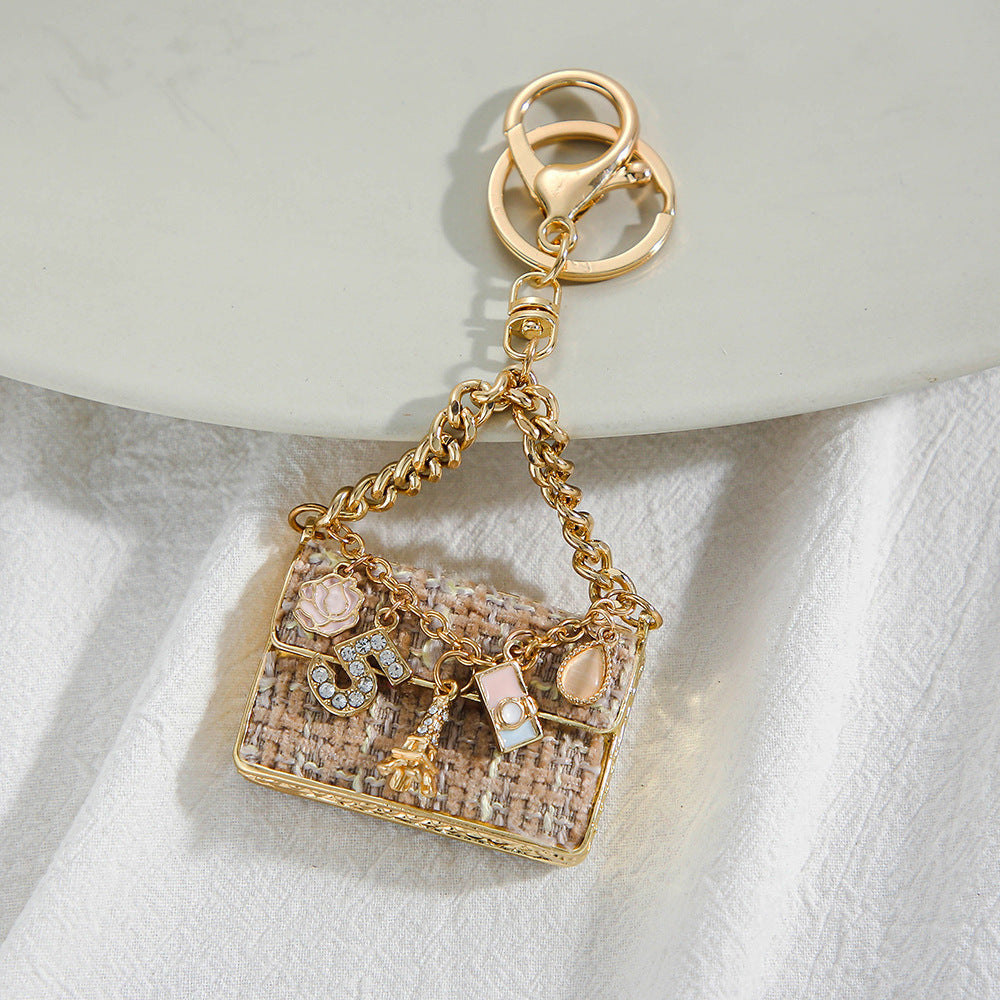 Crystal Handbag Bag Charm with Carabiner