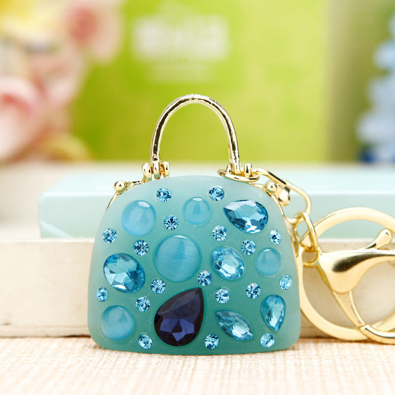 Blue Gem Tote bag charm