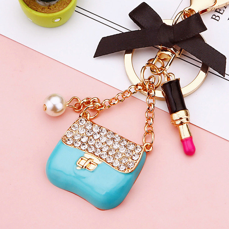 Blue Bow Handbag bag charm