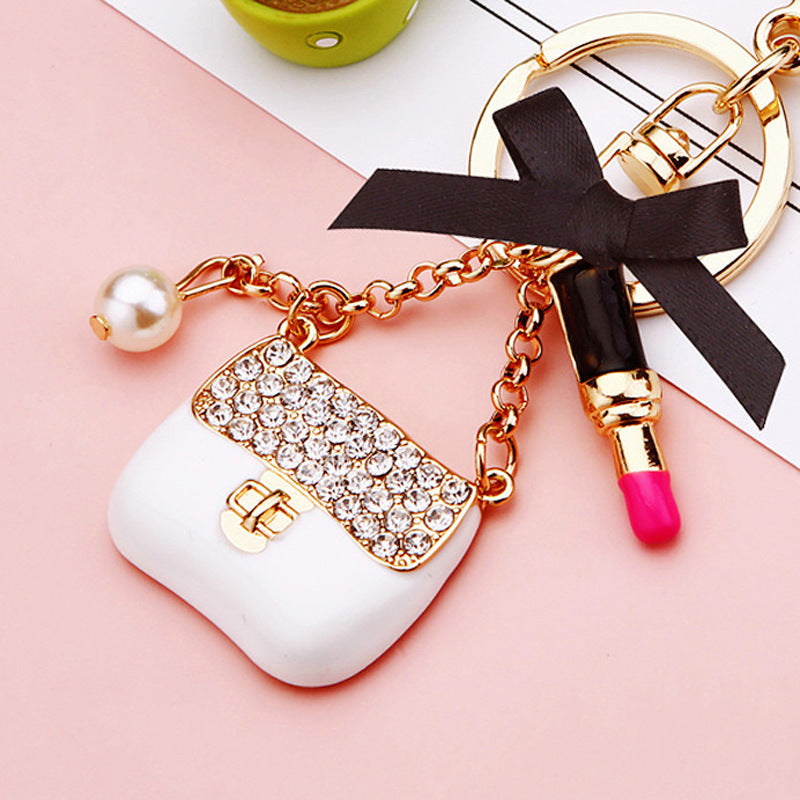 White Bow Handbag bag charm
