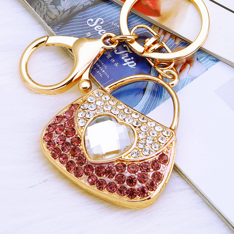 Burgundy Heart Handbag bag charm