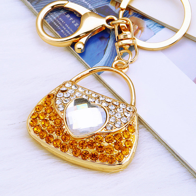 Amber Heart Handbag bag charm
