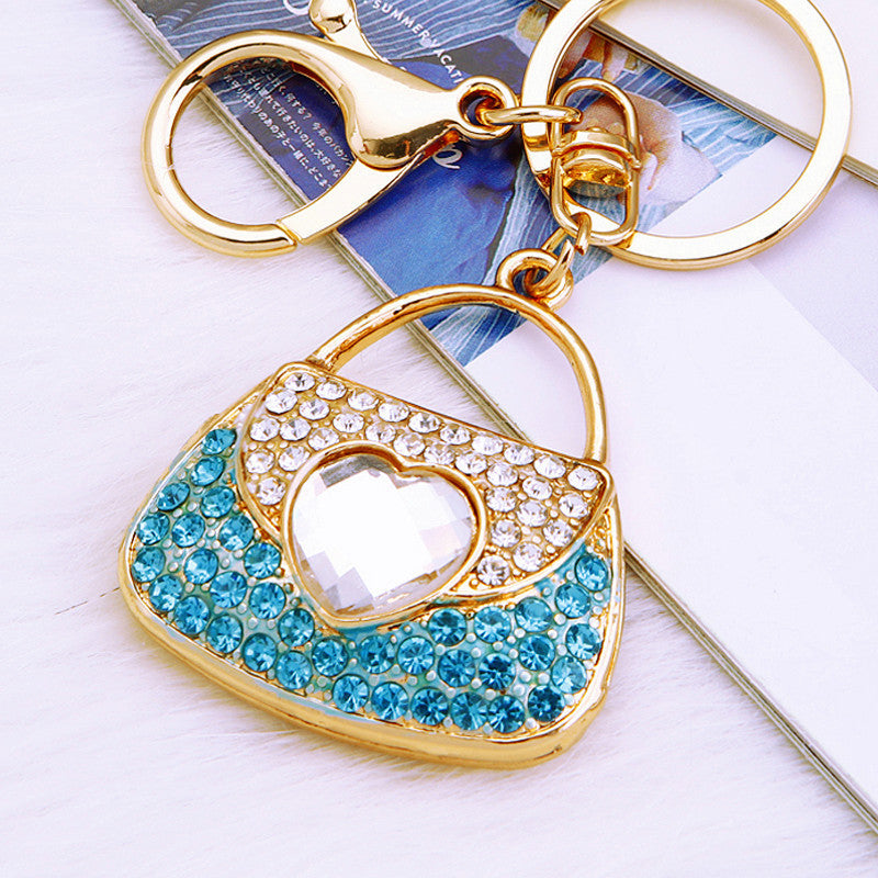 Turquoise Heart Handbag bag charm