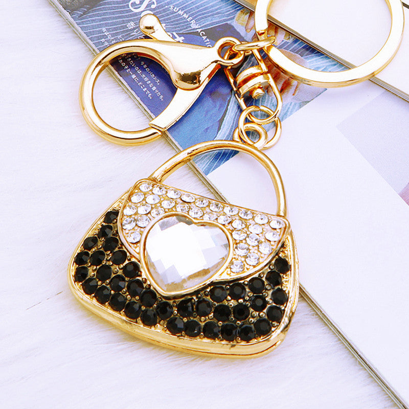 Black Heart Handbag bag charm