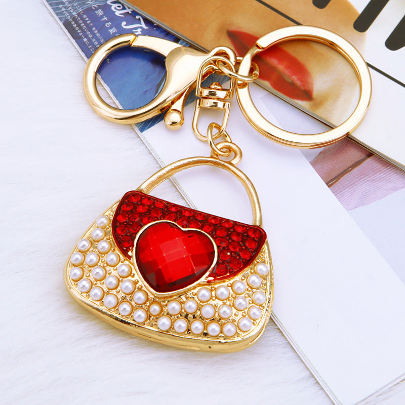 Red Heart Pearl-Effect Bag bag charm