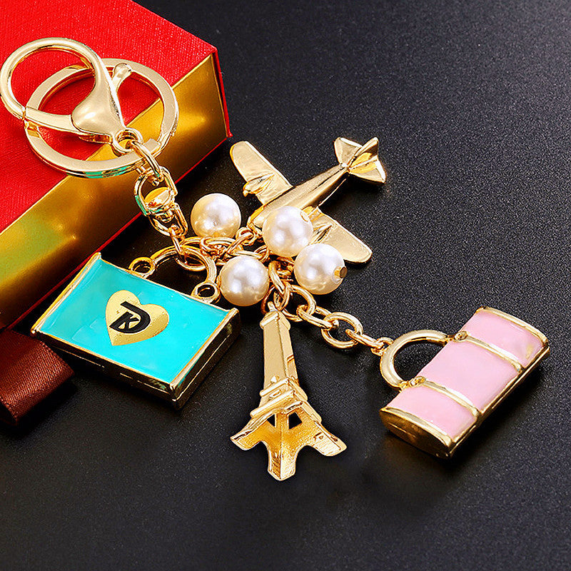 Mini Travel Cluster bag charm