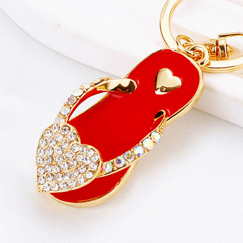 Red Heart Flip-Flop bag charm