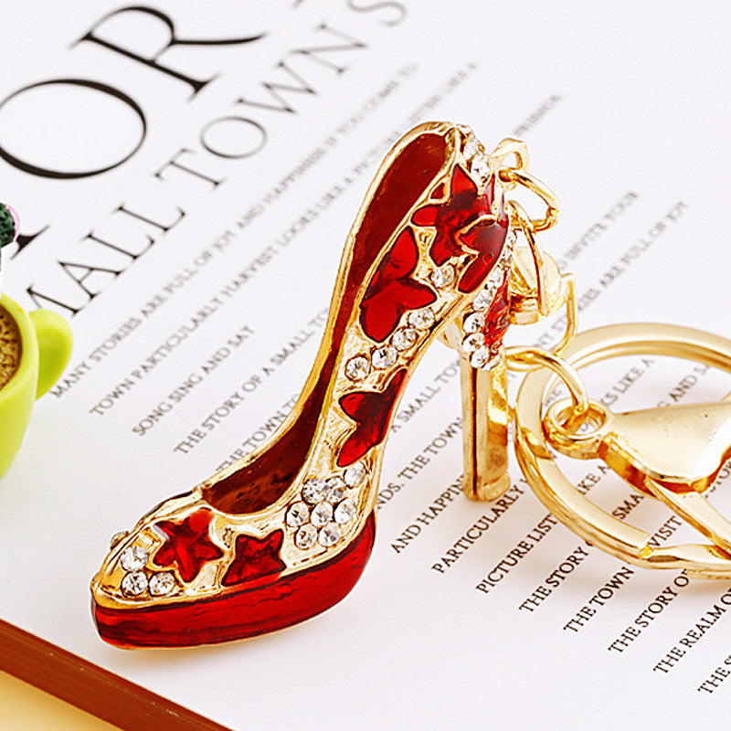 Red Star Heel bag charm