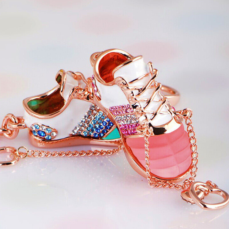 Pink Sneaker bag charm