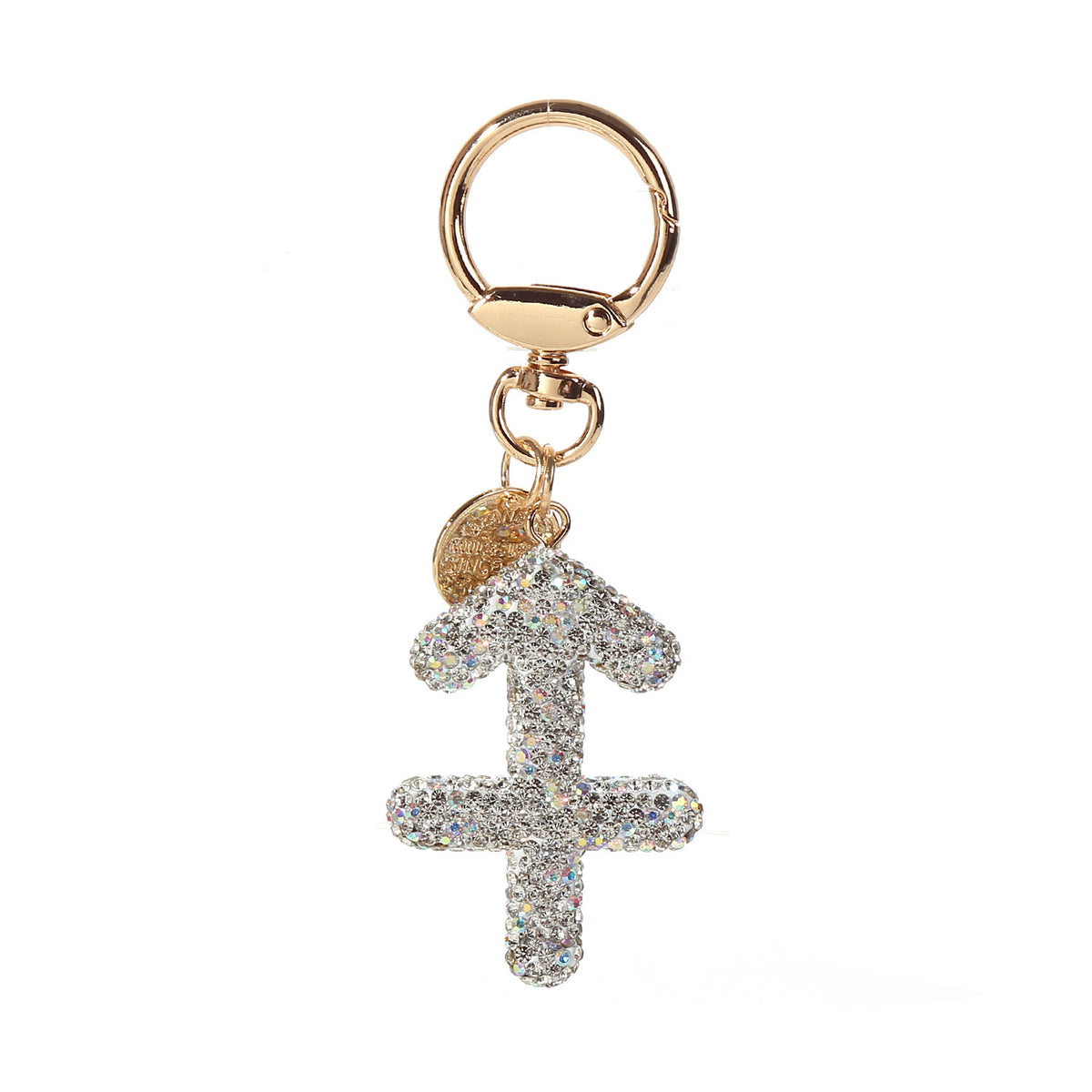 Rhinestone Zodiac Bag Charm — Sagittarius